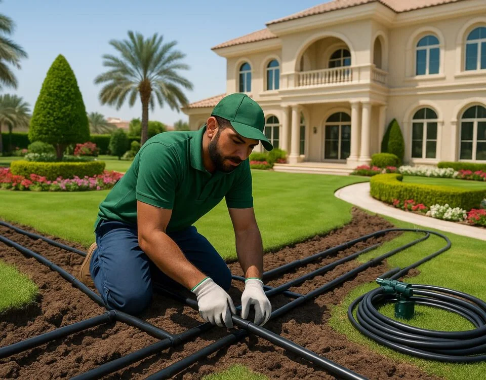 صيانة شبكات الري