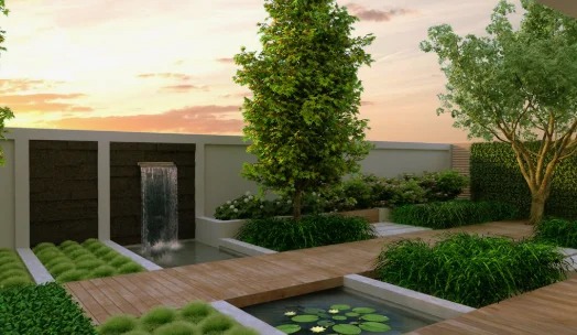 تصميم الحدائق بالعقيلة الكويت